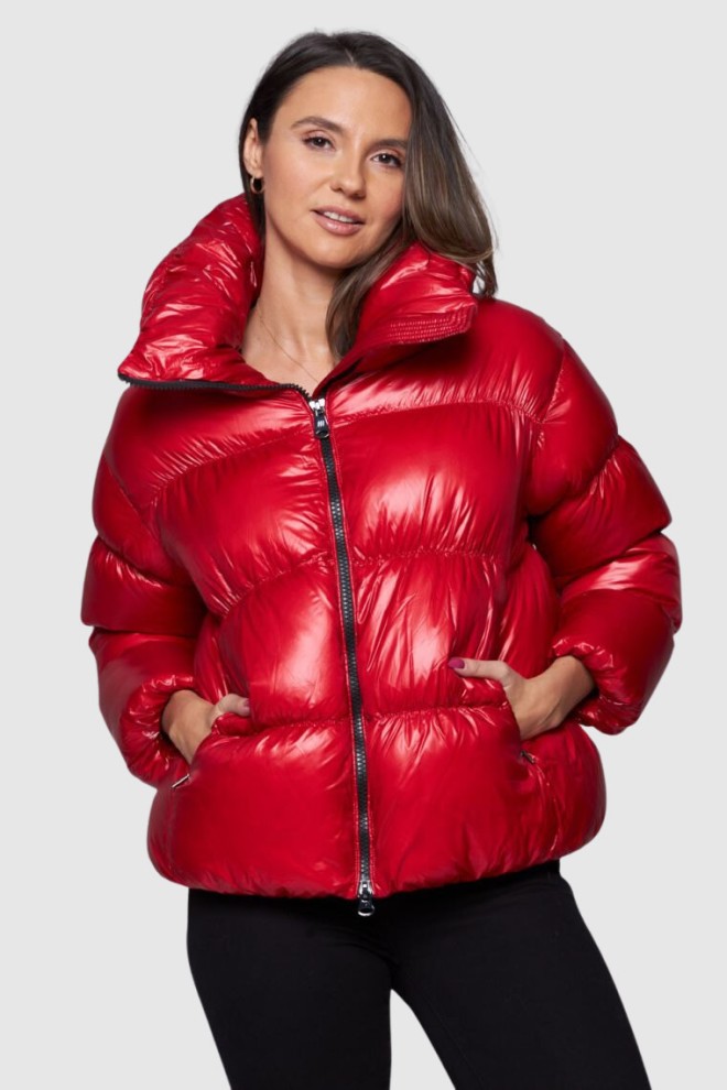 HETREGO Red short down jacket Ila