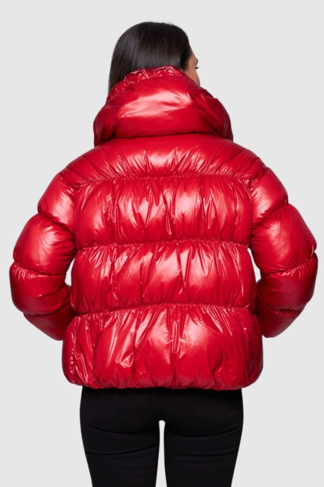 HETREGO Red short down jacket Ila