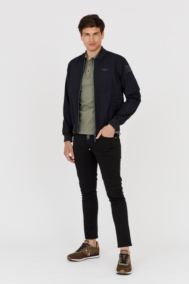 AERONAUTICA MILITARE Men's black bomber jacket