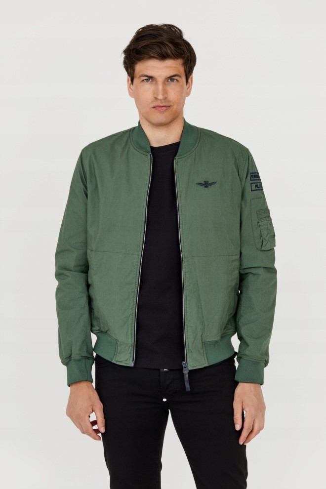 AERONAUTICA MILITARE Green Bomber Jacket