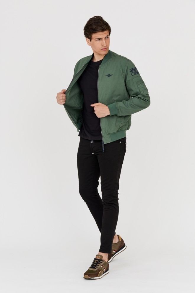 AERONAUTICA MILITARE Green Bomber Jacket