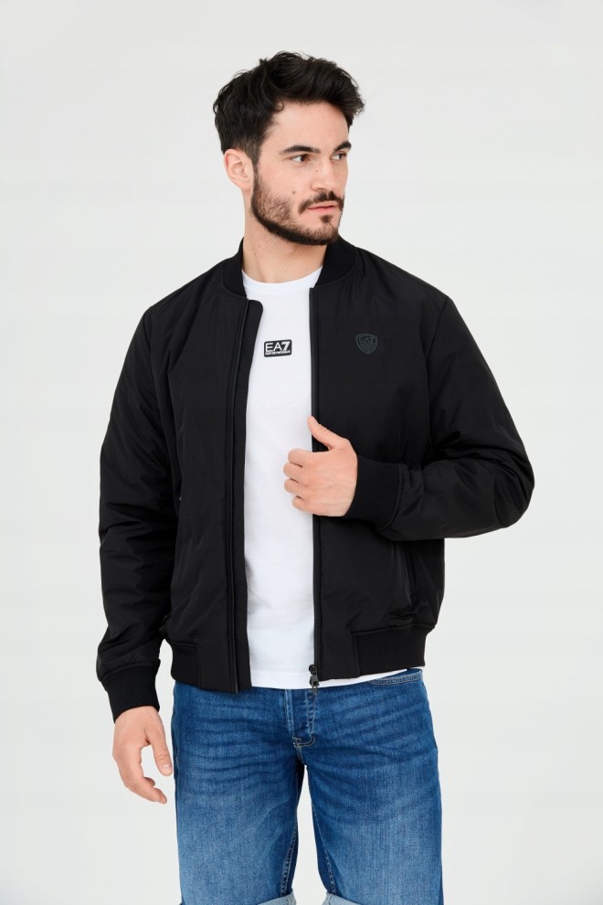 EA7 Black men's bomber jacket