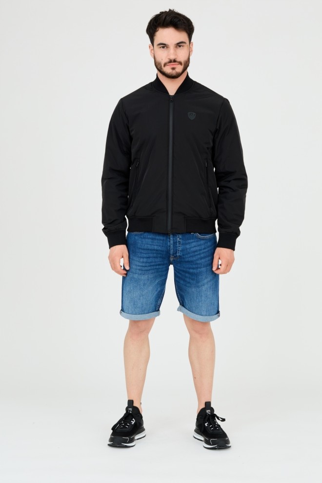 EA7 Black men's bomber jacket