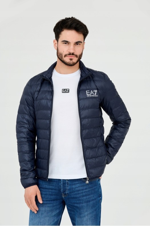 EA7 Navy blue men's quilted...