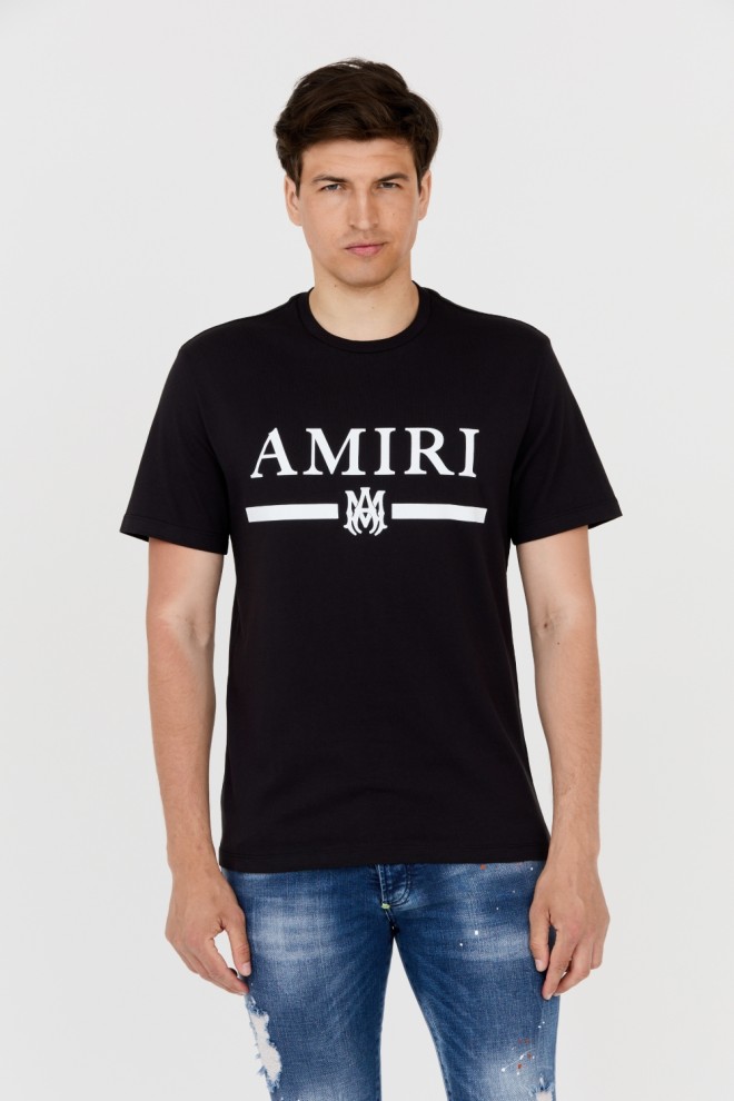 AMIRI Men's black T-shirt with underlined logo