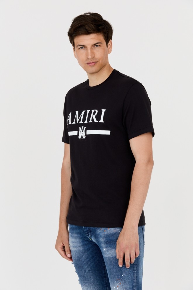 AMIRI Men's black T-shirt with underlined logo