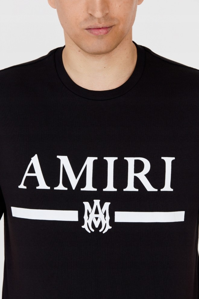 AMIRI Men's black T-shirt with underlined logo