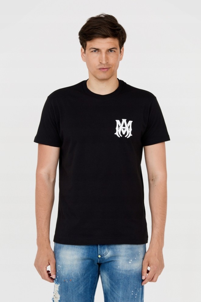 AMIRI Men's black T-shirt with logo on back