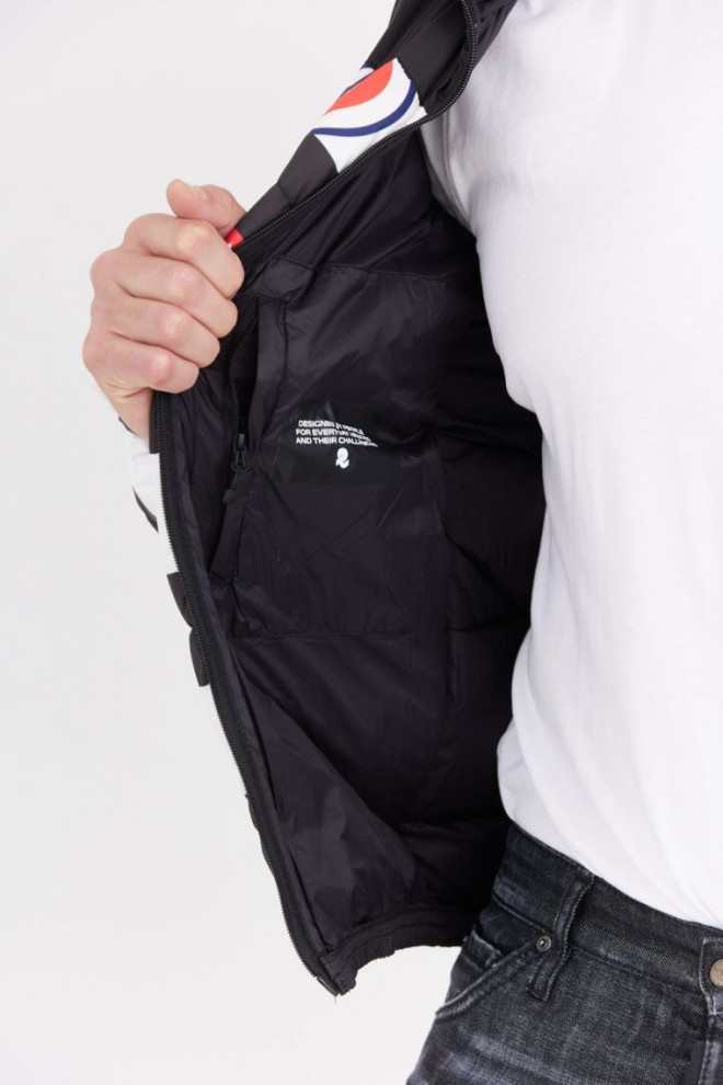 Jachetă de puf pentru bărbați INVICTA cu dungi și logo