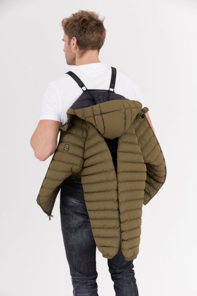 Jachetă verde cu glugă pentru bărbați INVICTA