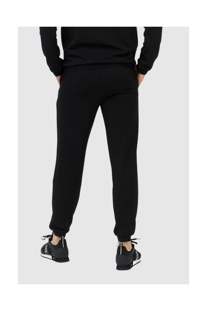 EA7 Black sweatpants with interesting texture