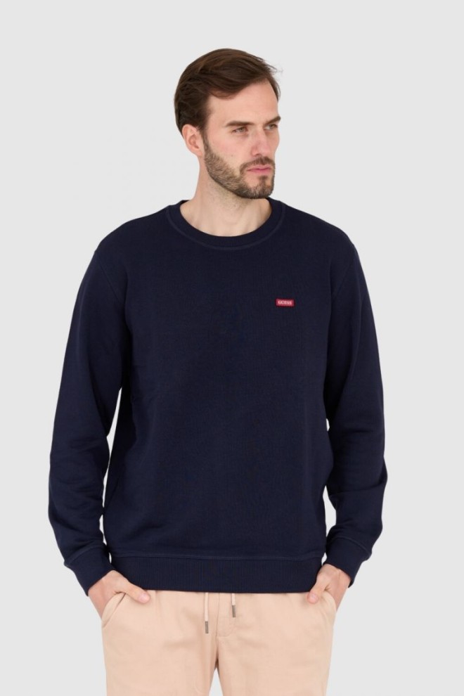 GUESS Navy blue regular fit sweatshirt