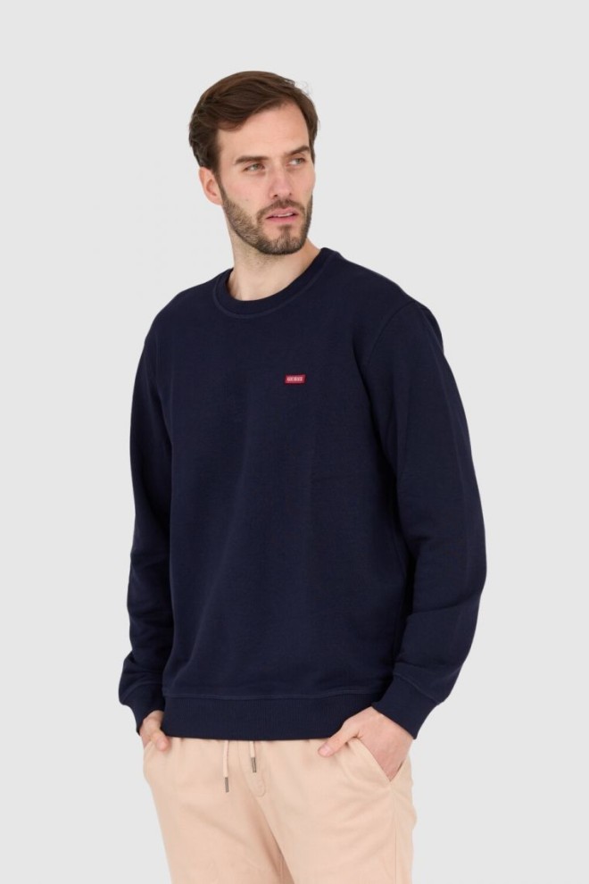 GUESS Navy blue regular fit sweatshirt