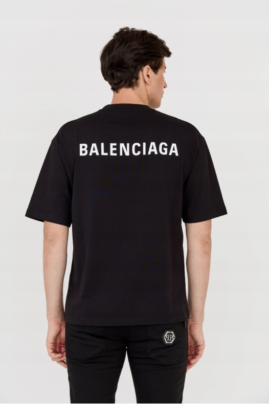 BALENCIAGA Czarny t-shirt z...