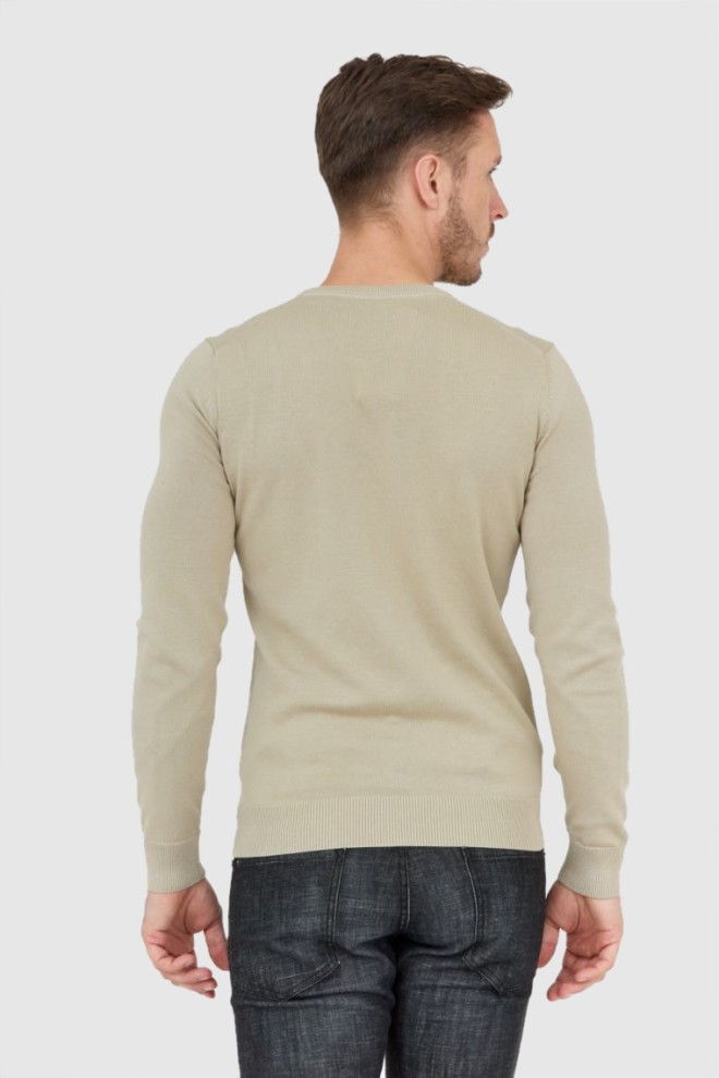 AERONAUTICA MILITARE Pulover bej pentru bărbați