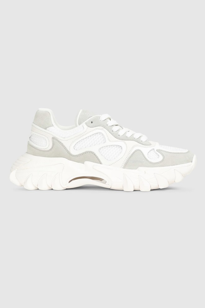 BALMAIN Women's leather sneakers white B-East