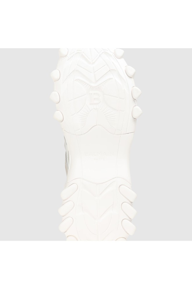 BALMAIN Adidași din piele pentru femei alb B-East