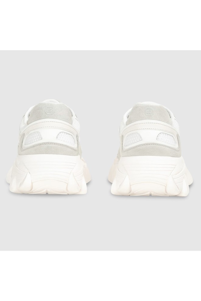 BALMAIN Adidași din piele pentru bărbați alb B-East