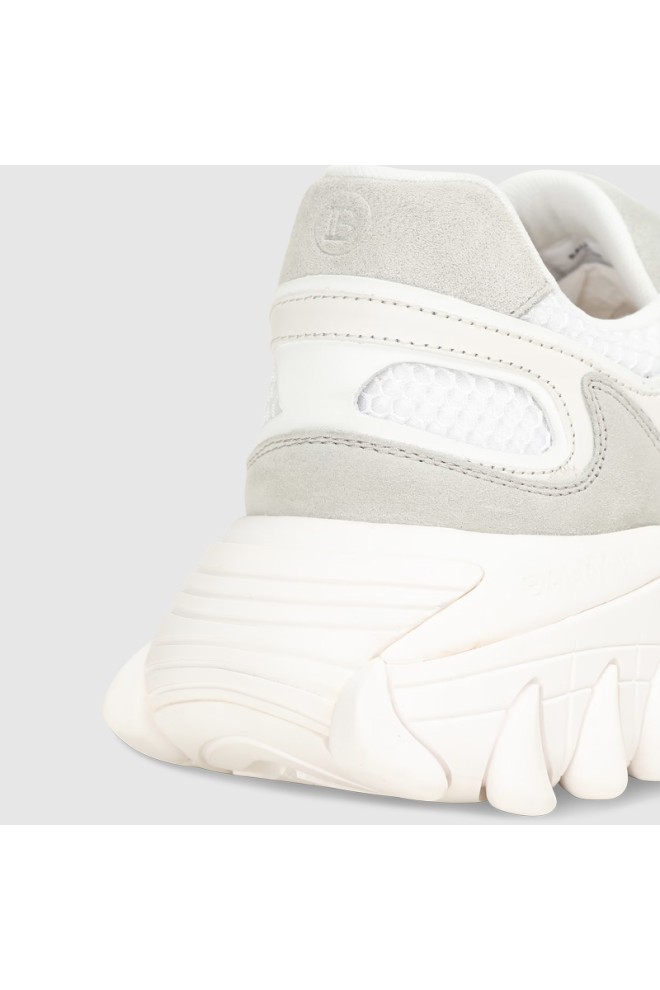 BALMAIN Adidași din piele pentru bărbați alb B-East