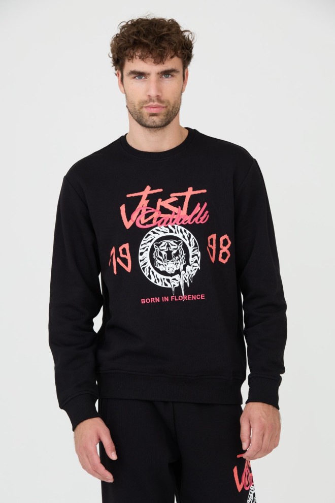 JUST CAVALLI Black Sweatshirt R 1998 Dripp