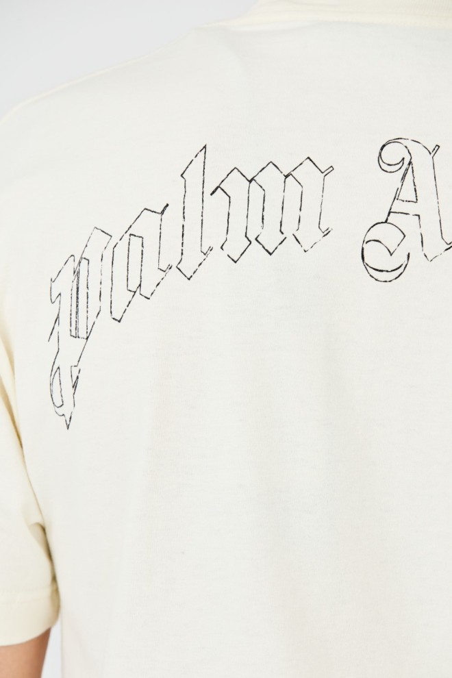 PALM ANGELS Tricoul Broken Shark bej pentru bărbați