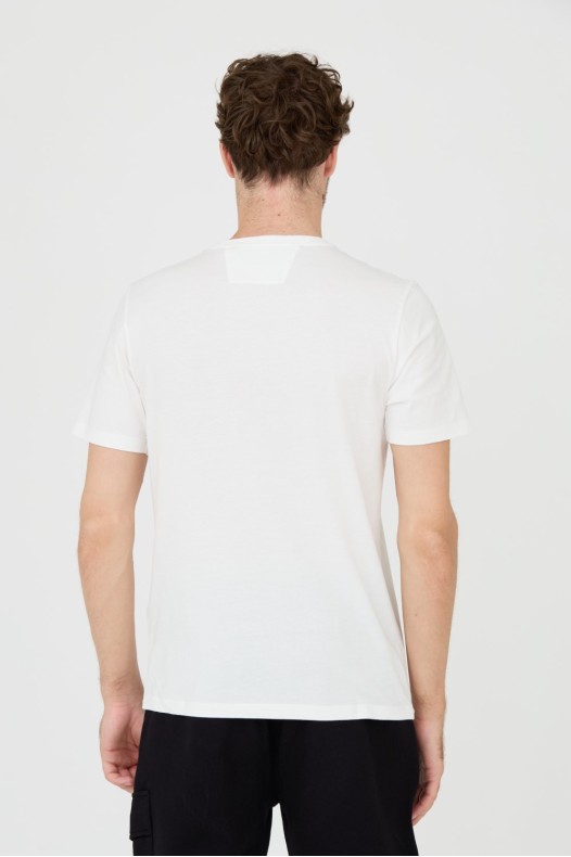 C.P. COMPANY Biały t-shirt...