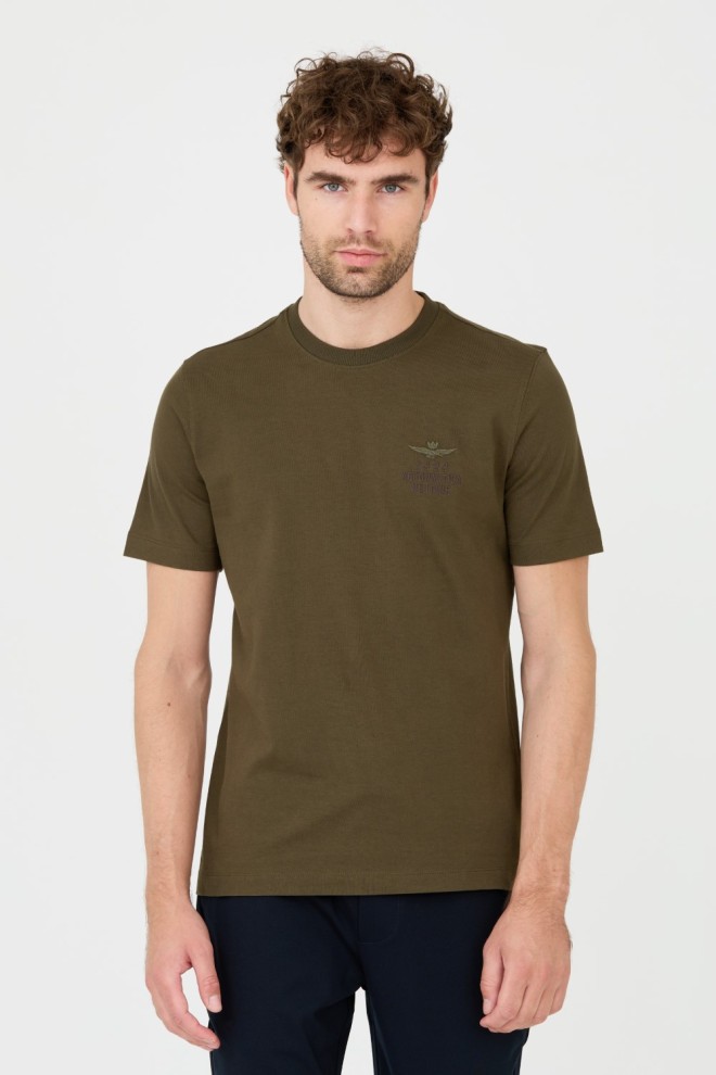 AERONAUTICA MILITARE Zielony t-shirt