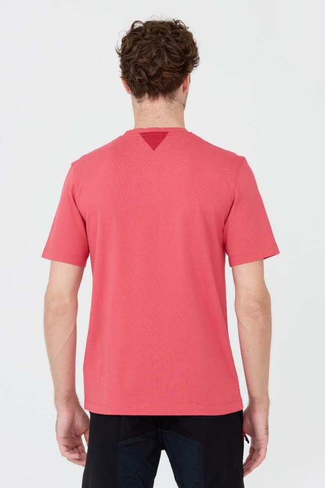 AERONAUTICA MILITARE Pink cotton men's t-shirt