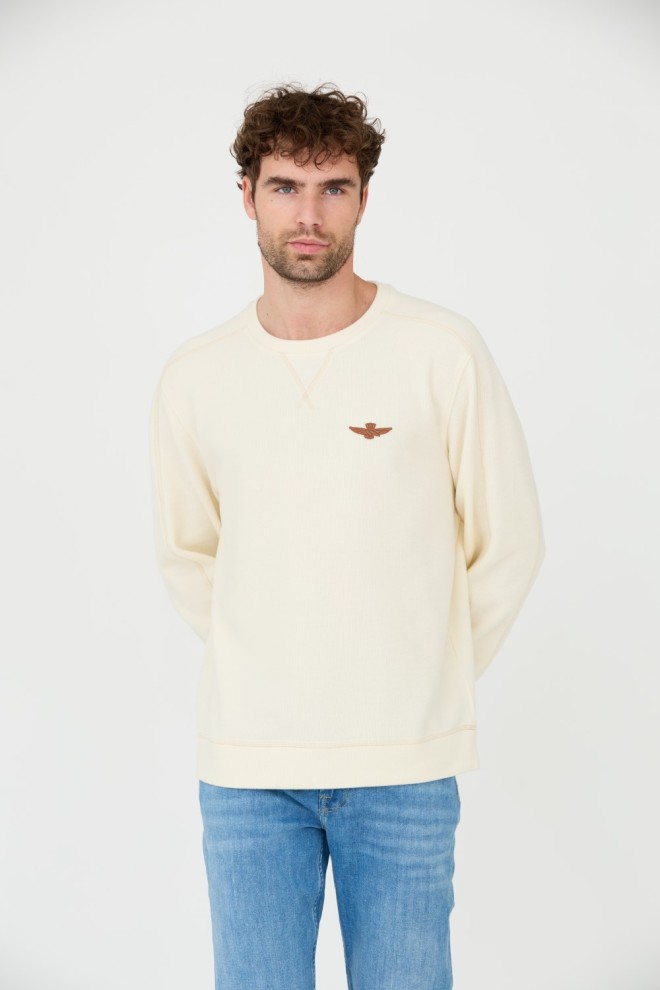 AERONAUTICA MILITARE Beige sweatshirt