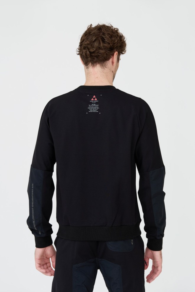 AERONAUTICA MILITARE Tricou negru pentru bărbați