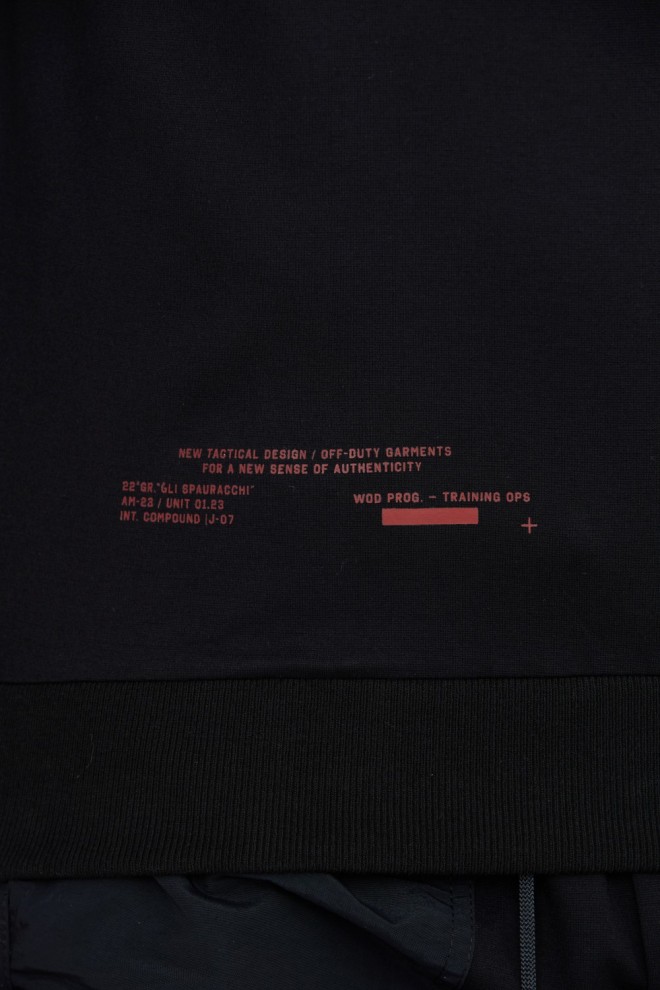 AERONAUTICA MILITARE Tricou negru pentru bărbați