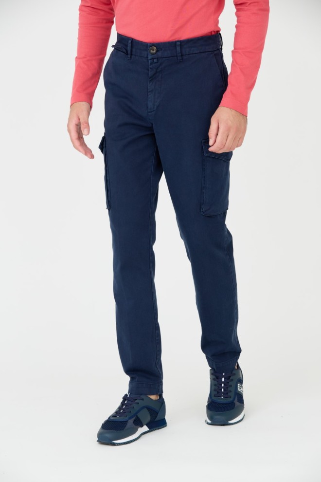 AERONAUTICA MILITARE Navy blue combat pants