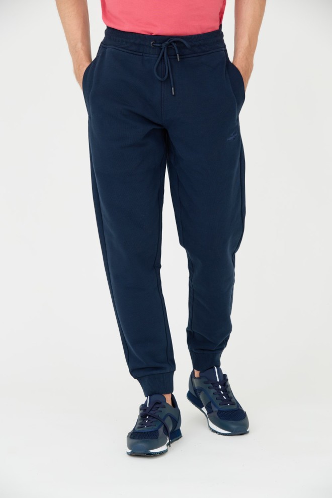 AERONAUTICA MILITARE Navy blue men's sweatpants
