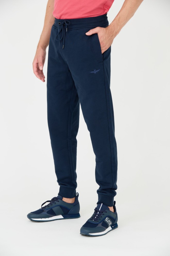 AERONAUTICA MILITARE Navy blue men's sweatpants