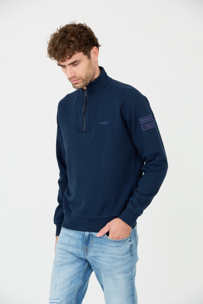 AERONAUTICA MILITARE Navy blue sweatshirt