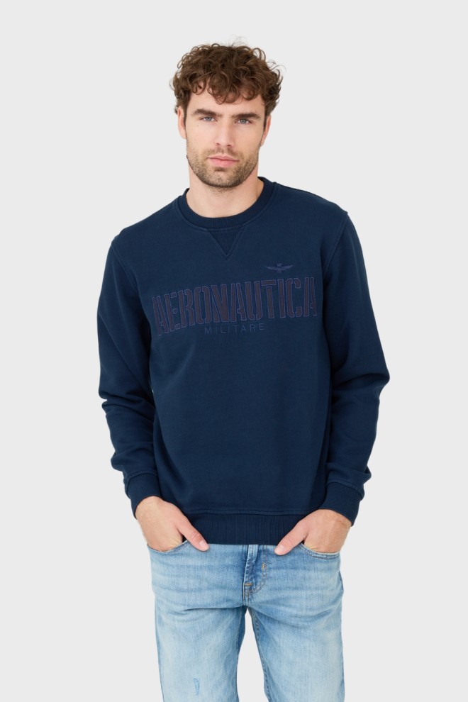 AERONAUTICA MILITARE Navy blue sweatshirt