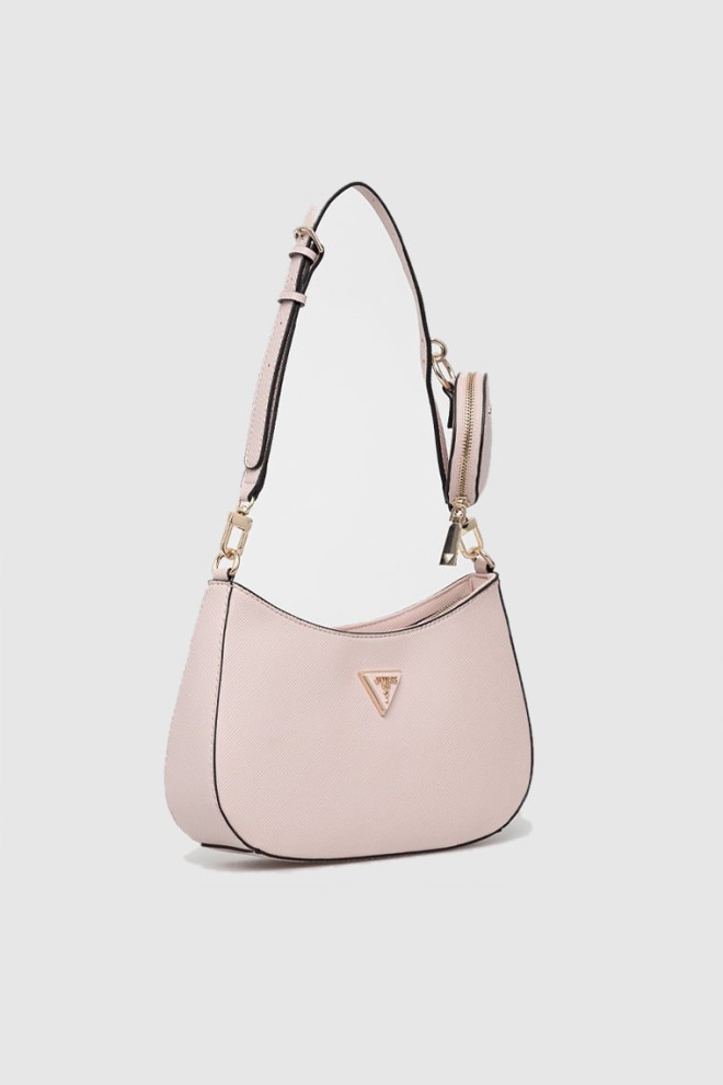 GUESS Pink shoulder bag with wallet