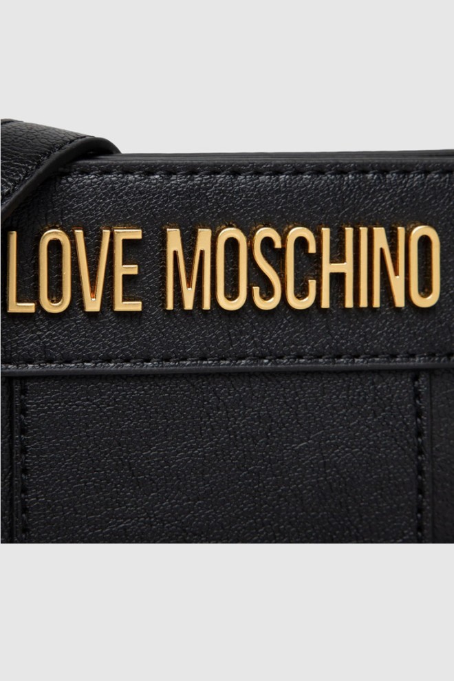 LOVE MOSCHINO Маленька чорна сумочка із золотими заклепками