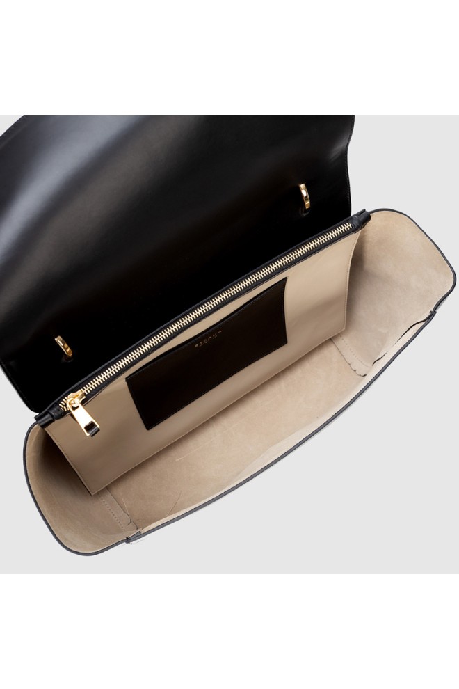 ESCADA Geantă din piele neagră