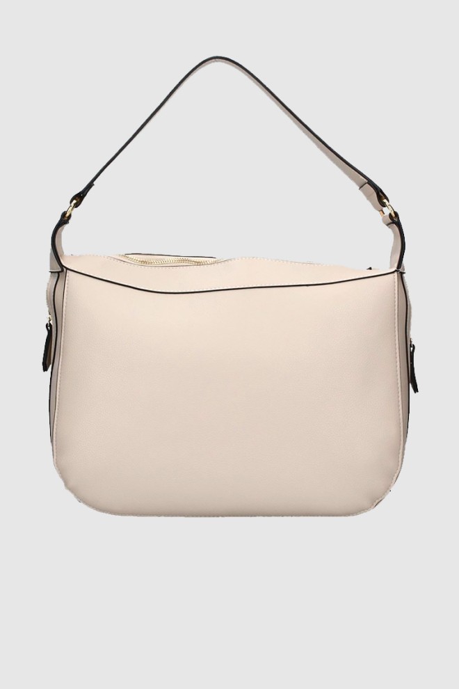 VALENTINO Arepa hobo handbag in ecru color