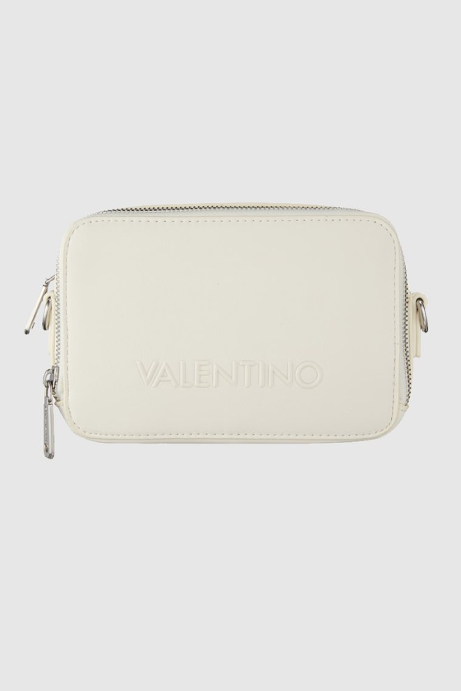 VALENTINO Ecru torebka dwukomorowa z regulowanym paskiem holiday re camera bag