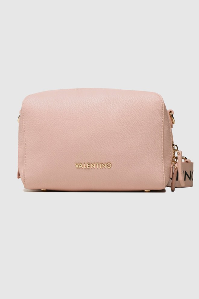 VALENTINO Capacious pink handbag with adjustable strap pattie haversack