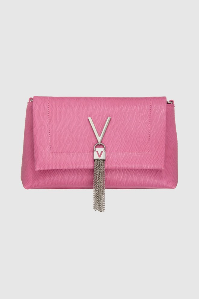 VALENTINO Pink geantă de mână cu V oceania decorative re satchel