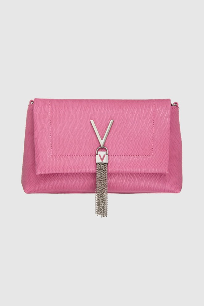 VALENTINO Pink handbag with decorative V oceania re satchel