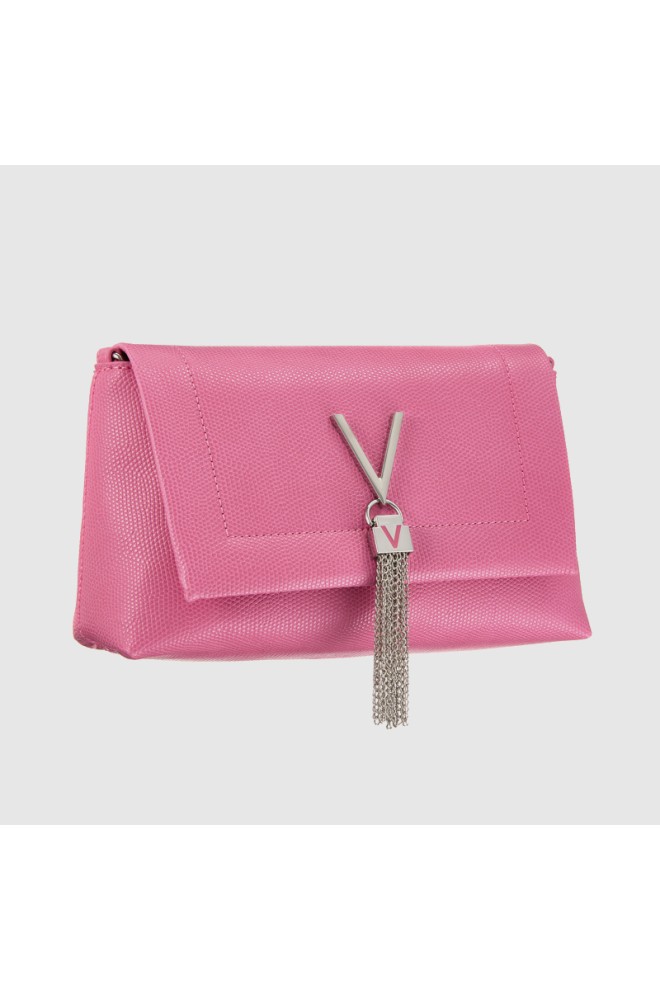 VALENTINO Pink handbag with decorative V oceania re satchel