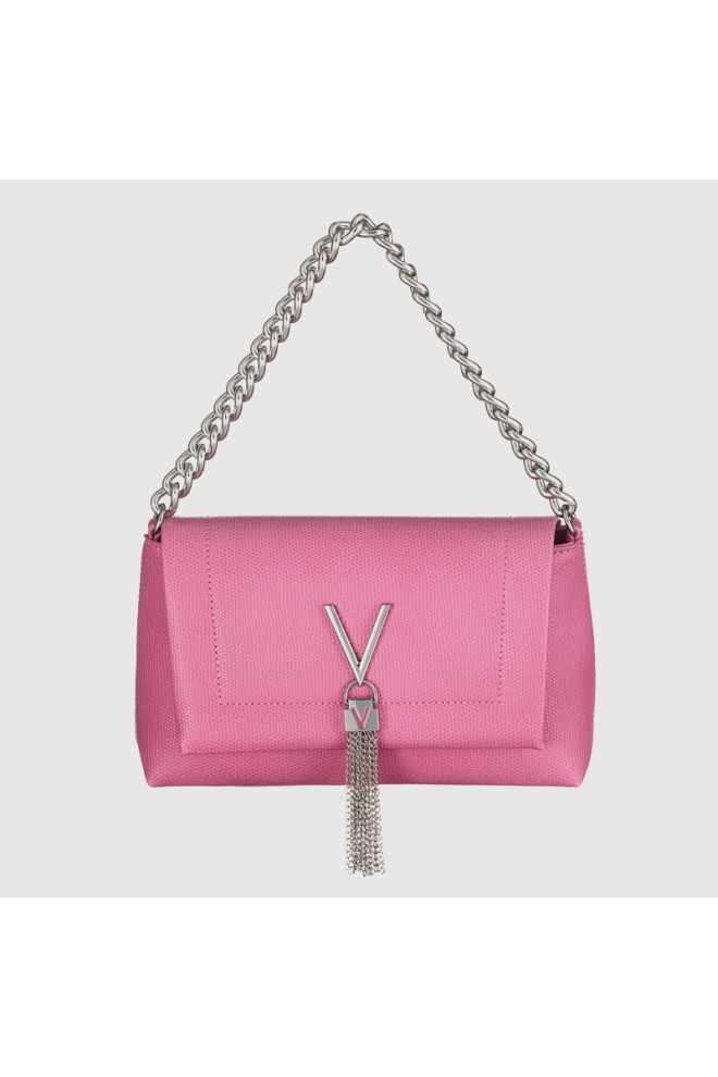 VALENTINO Pink handbag with decorative V oceania re satchel