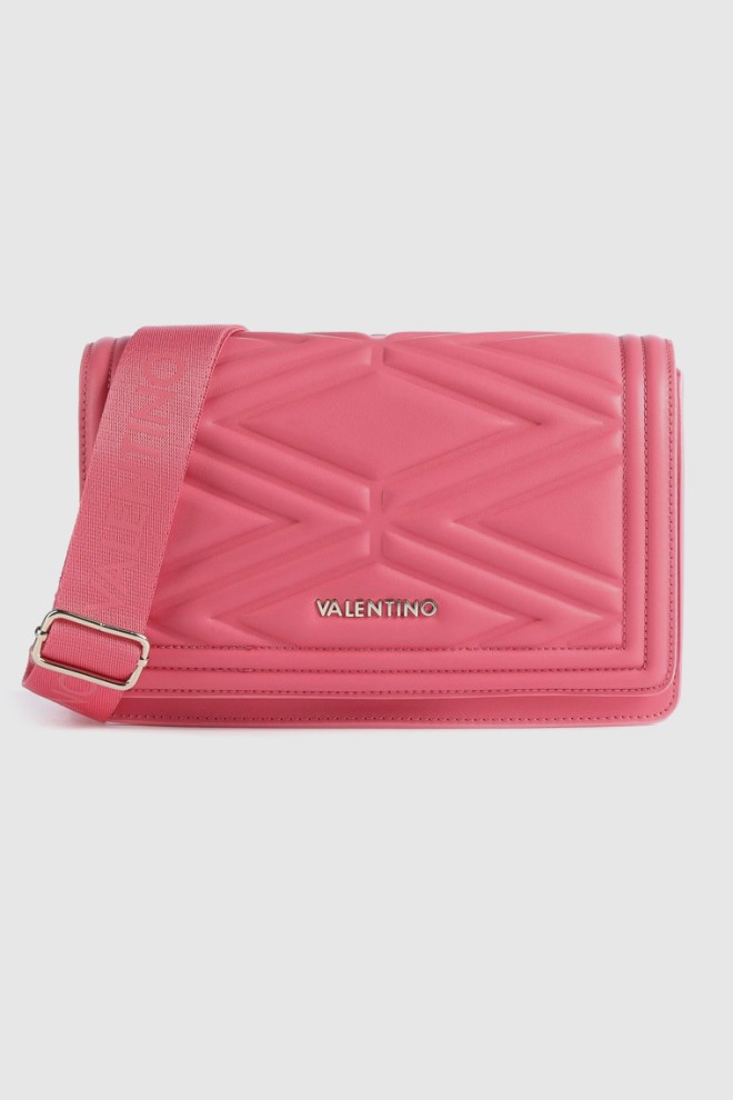 VALENTINO Embossed roz souvenir sac re satchel