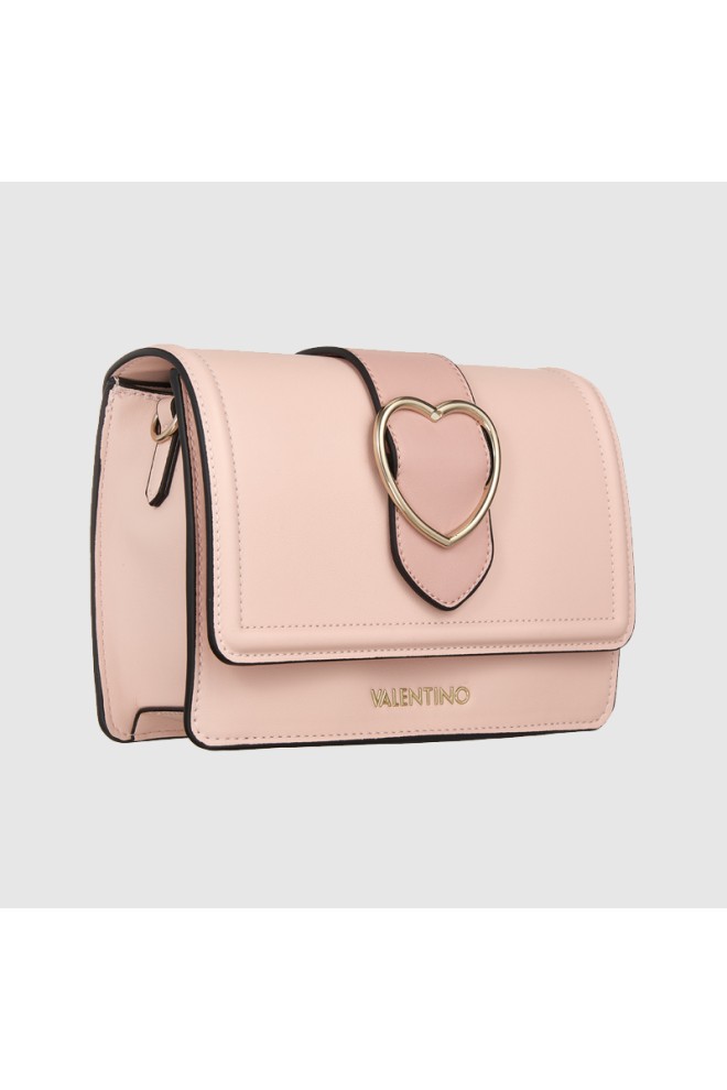 VALENTINO geantă satchel inimă roz