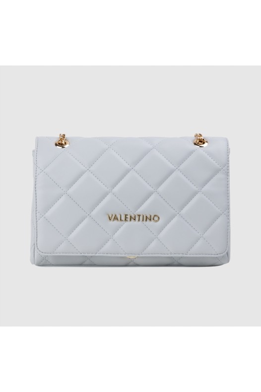 VALENTINO Grey quilted postbag