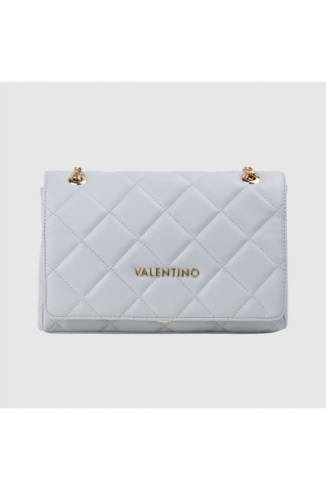 VALENTINO Grey quilted postbag